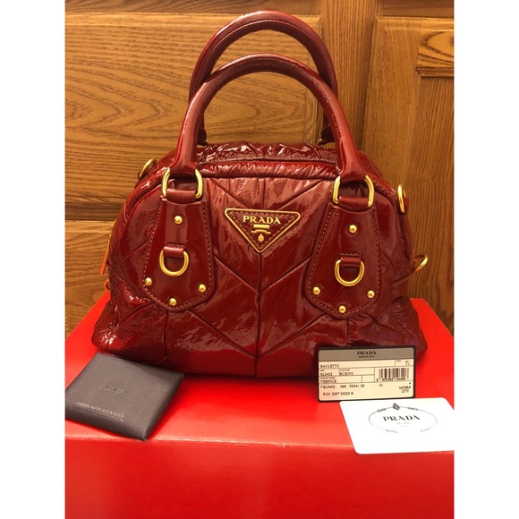 Authentic Prada Bauletto Vernice Bag “LOOKS NEW” - Picture 1 of 8
